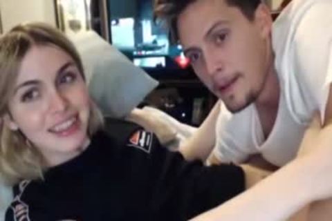 blond tgirl gets Sucked By Her Boyfriend