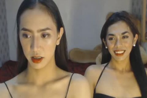 asian Skinny lady-mans Double penis blow job-job