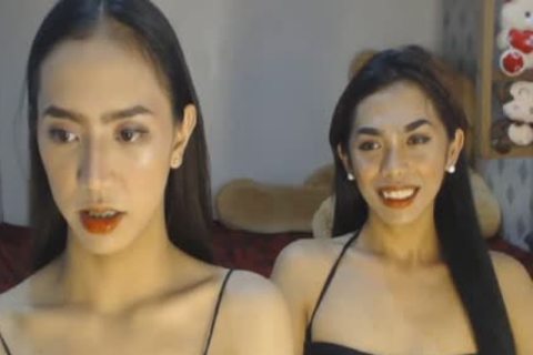 asian Skinny ladyboys Double 10-Pounder bj-stimulation