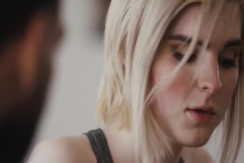 TS Ella Kissed And Gently Grabs The pecker Of Her Ex-stepdad Ricky