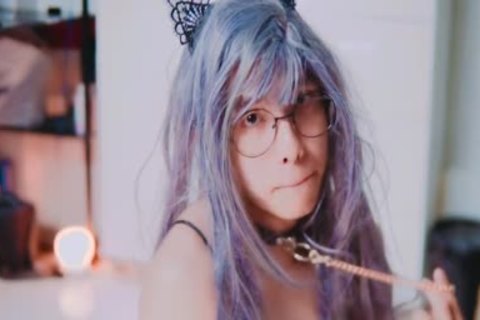 horny asian Sissy Cat ass