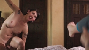 Trans Sensual: Cleanest cumshot alongside couple Kenzie Taylor