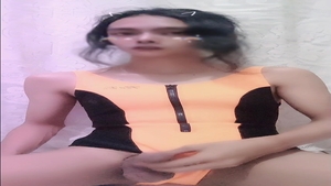 asian tranny Masturbation before Swimming