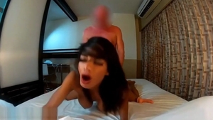 Playfull asian Ladyboy And A old man plowing Each Other