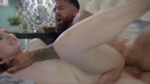 Tgirl accompanied by big cock guy